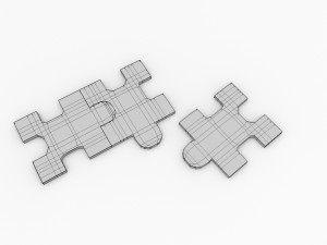 puzzle piece Modelo 3D