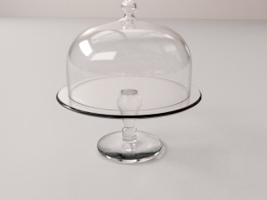 cake stand dome Modelo 3D