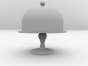 cake stand dome 3D Model