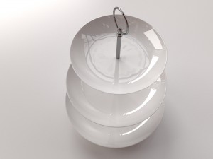 cake stand v2 3D 模型
