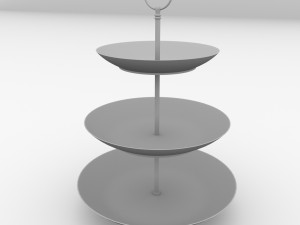 cake stand v2 3D 模型