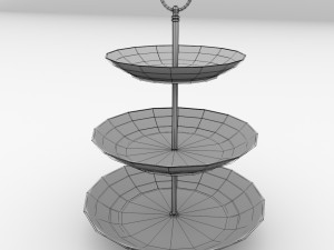 cake stand v2 3D 模型