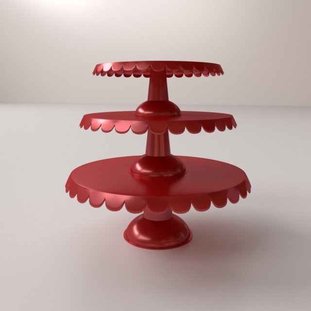 cake stand v3 3D मॉडल .c4d .max .obj .3ds .fbx .stl .blend 
