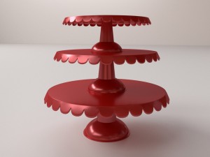 cake stand v3 Modelo 3D