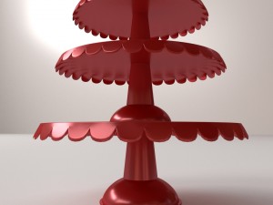 cake stand v3 3D मॉडल