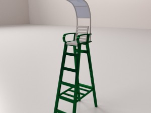 tennis umpire chair 3D Model