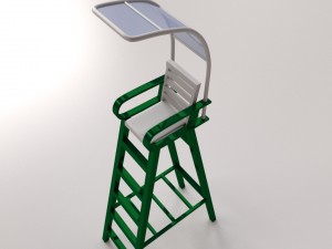 tennis umpire chair 3D Model