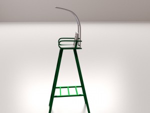 tennis umpire chair 3D Model