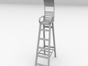 tennis umpire chair 3D Model