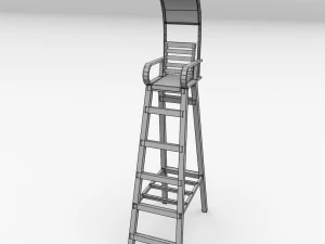 tennis umpire chair 3D Model