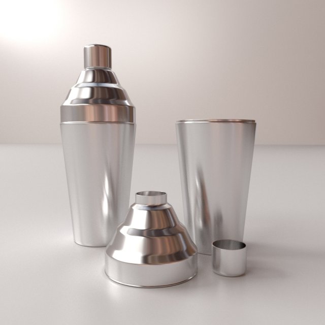 cocktail shaker Model 3D .c4d .max .obj .3ds .fbx .stl .blend 