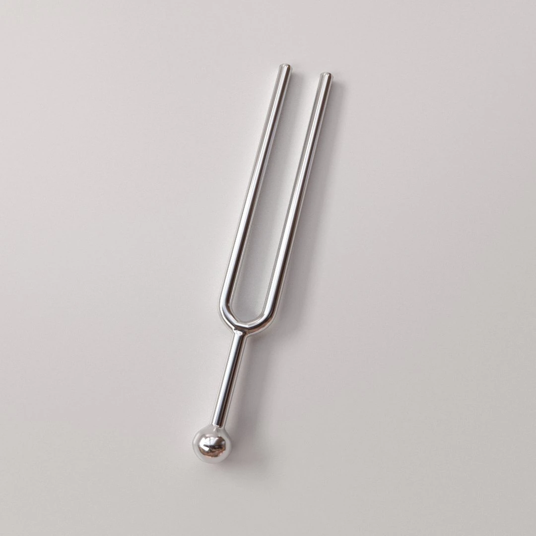 tuning fork 3D Model .c4d .max .obj .3ds .fbx .stl .blend
