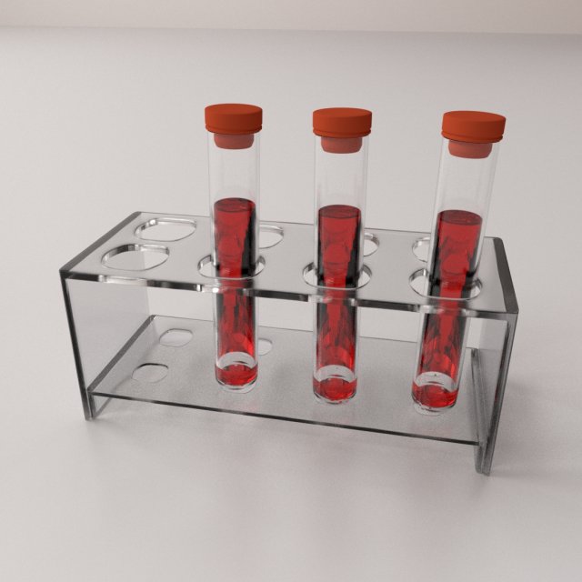 blood sample tube Modello 3D .c4d .max .obj .3ds .fbx .stl .blend 