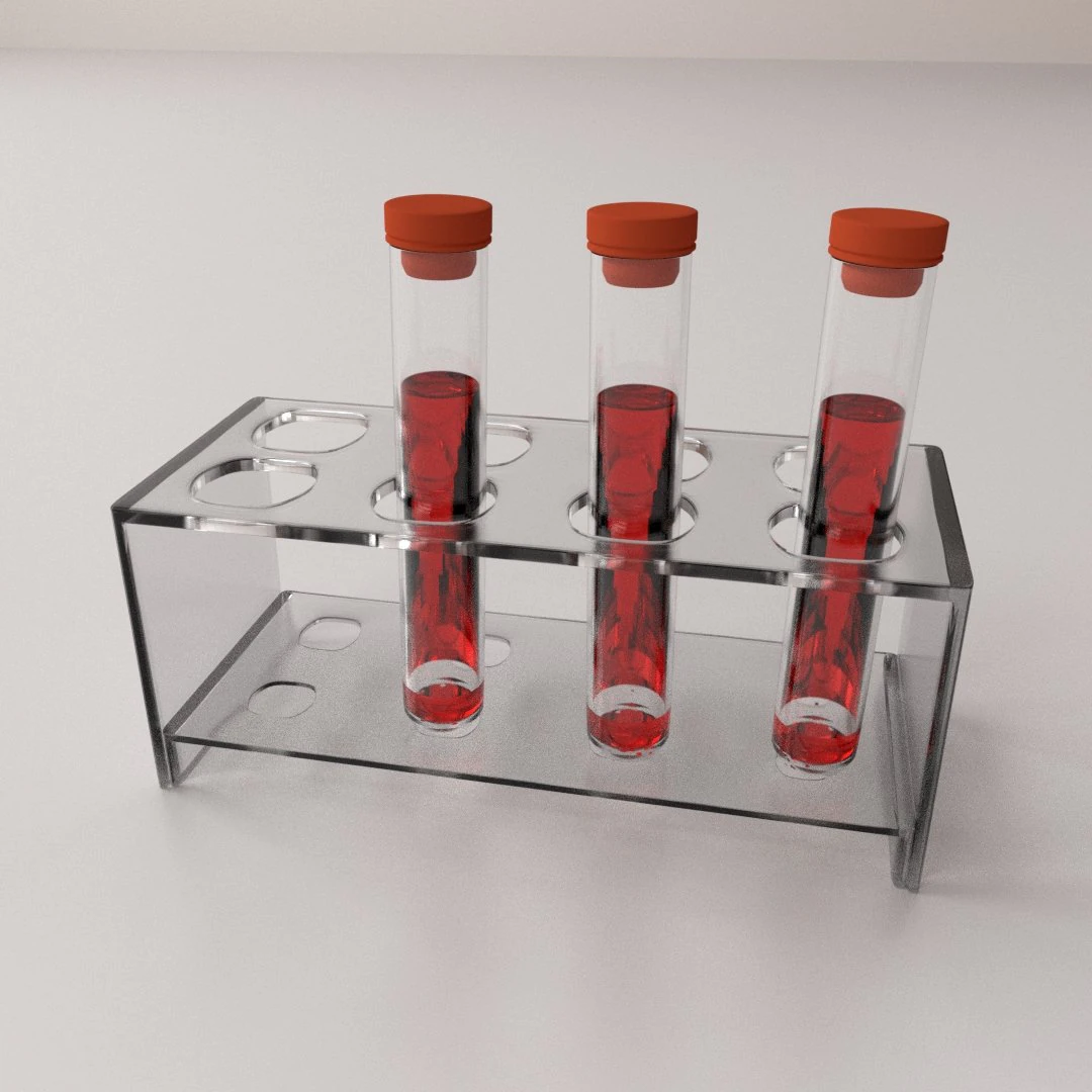 blood sample tube 3D Model .c4d .max .obj .3ds .fbx .stl .blend 