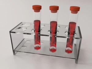 血液样本管 3D 模型