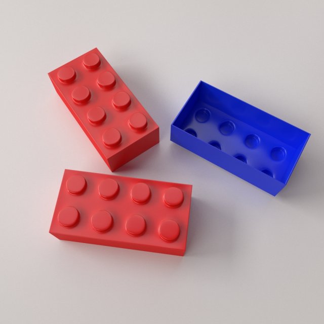 brick toy Modello 3D .c4d .max .obj .3ds .fbx .stl .blend