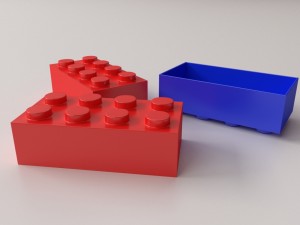 brick toy Modello 3D