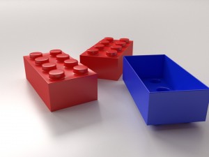 brick toy Modello 3D