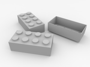 brick toy Modello 3D
