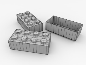 brick toy Modello 3D