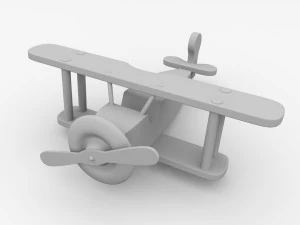 wooden airplane 3D Model