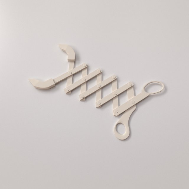 scissor extension arm 3D Model .c4d .max .obj .3ds .fbx .stl .blend 