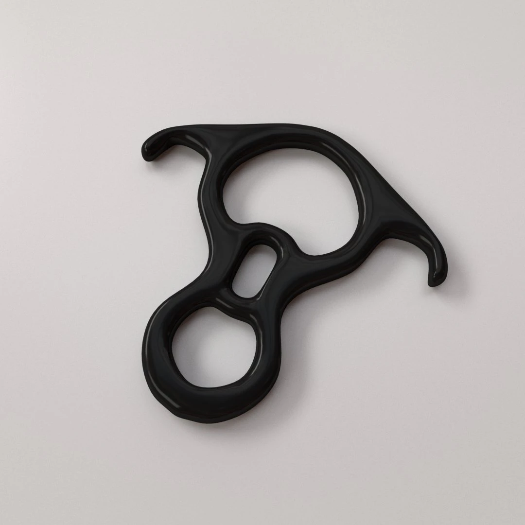 belay device v2 3D Model .c4d .max .obj .3ds .fbx .stl .blend 