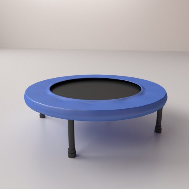 trampoline Model 3D .c4d .max .obj .3ds .fbx .stl .blend 