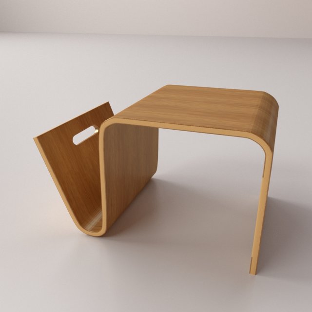 magazine table 3D Model .c4d .max .obj .3ds .fbx .stl .blend 