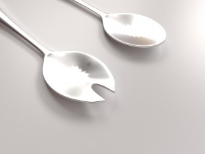salad server set 3D मॉडल