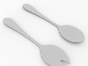 salad server set 3D मॉडल