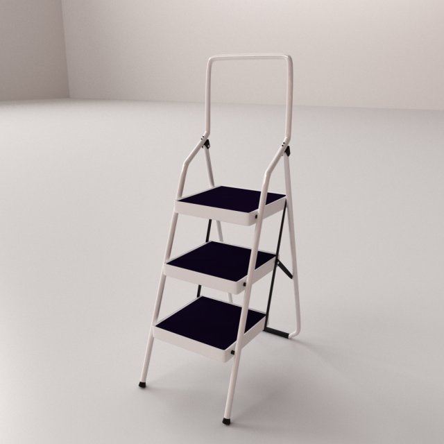 step ladders 3D Model .c4d .max .obj .3ds .fbx .stl .blend 