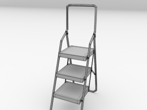 step ladders 3D Model