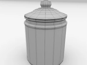 słoik z ciasteczkami Model 3D