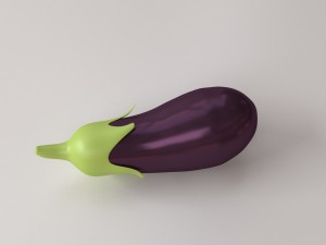 aubergine Model 3D