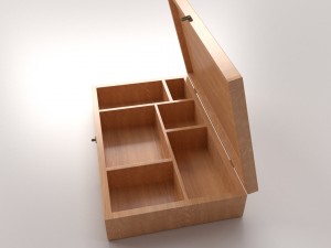 wooden box 3Dモデル