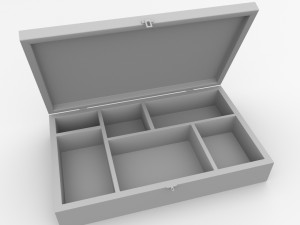 wooden box 3Dモデル