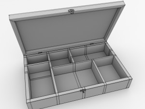 wooden box 3Dモデル