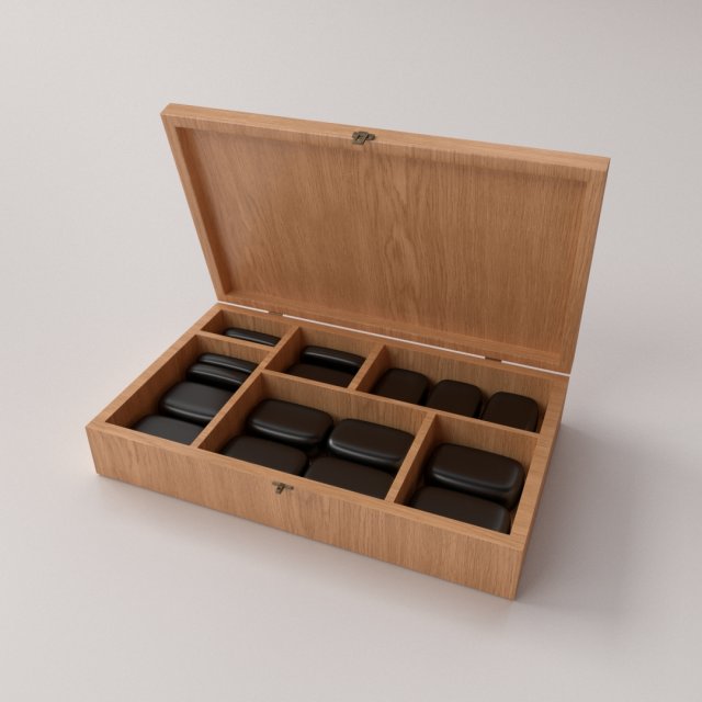 massage stone 3D Модель .c4d .max .obj .3ds .fbx .stl .blend