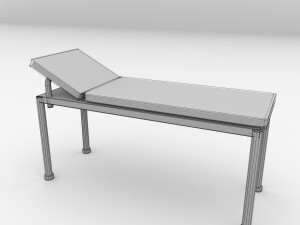 examination table Modello 3D