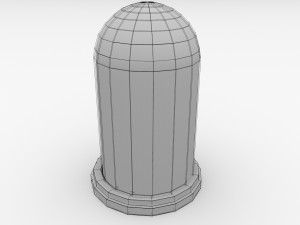 dome glass Modello 3D