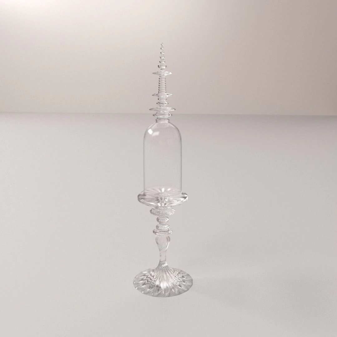 bell jar 3D Model .c4d .max .obj .3ds .fbx .stl .blend 