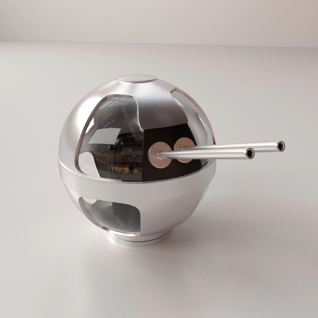 turret 3D Model .c4d .max .obj .3ds .fbx .stl .blend