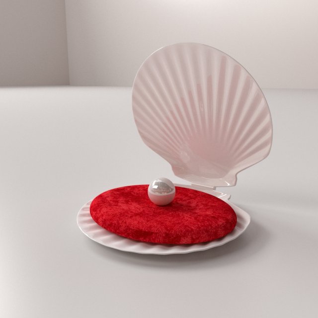 pearl clamp 3D Model .c4d .max .obj .3ds .fbx .stl .blend 