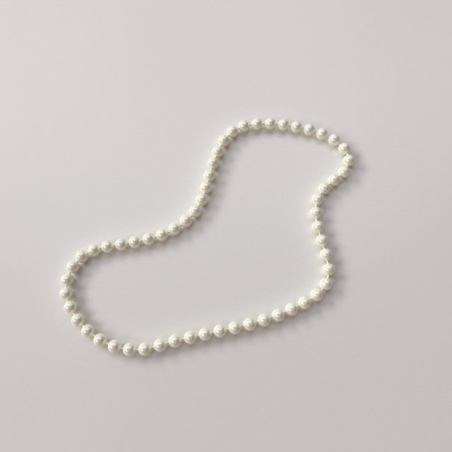 pearl necklace Modelo 3D .c4d .max .obj .3ds .fbx .stl .blend 
