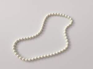 pearl necklace Modelo 3D