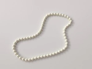 真珠のネックレス 3Dモデル