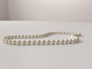 pearl necklace Modelo 3D