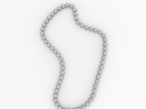 pearl necklace Modelo 3D