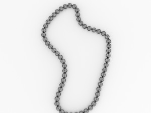 pearl necklace Modelo 3D